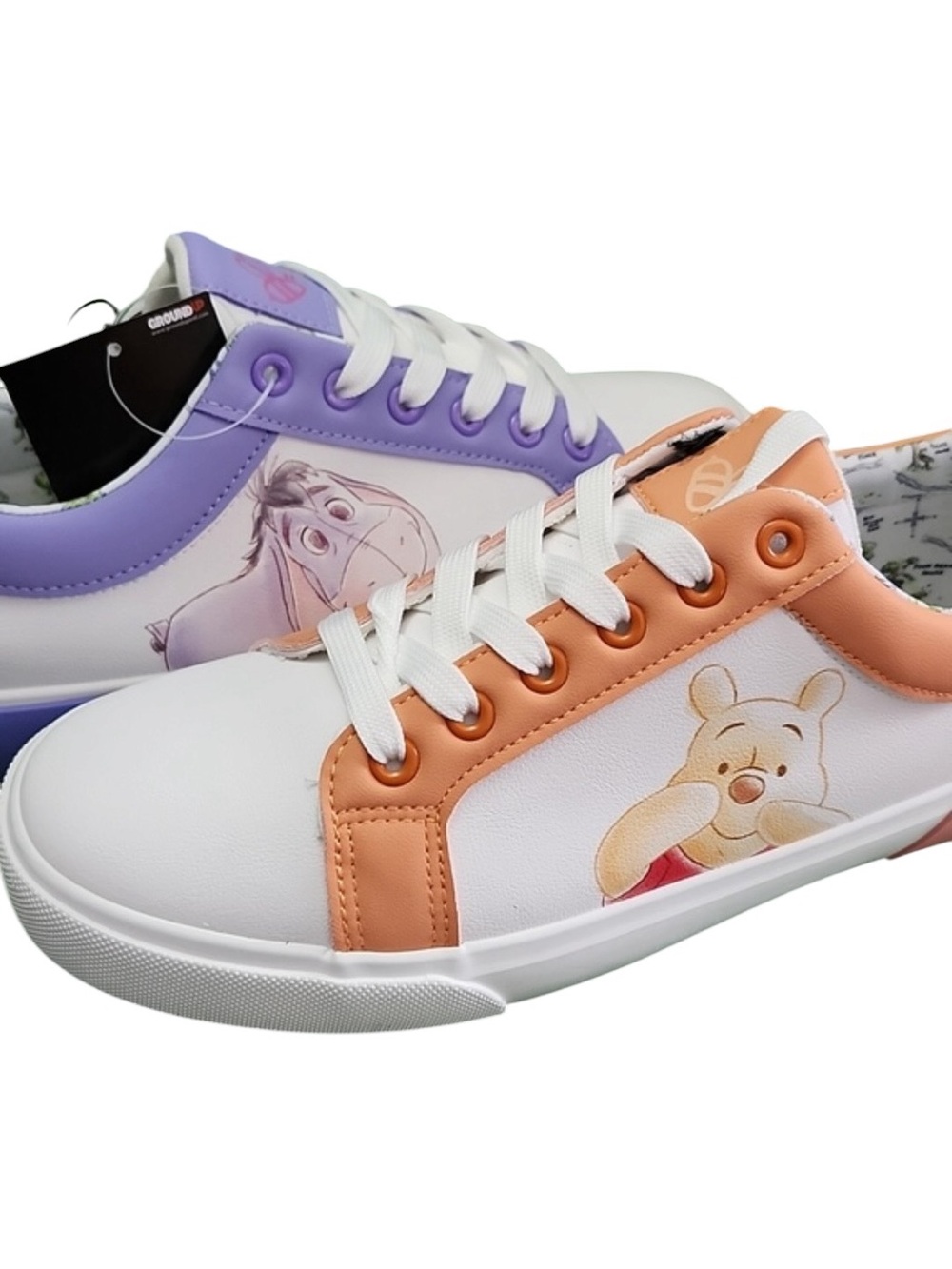 Disney Winnie the Pooh and Eeyore Women's Mismatched Unisex Shoes sz 9